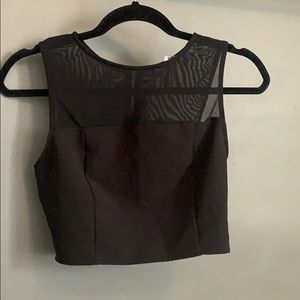 Black crop top
